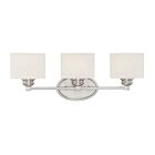 Luminaire de vanité Savoy House Essentials 8-890-3-SN Kane 3 Lumières 180W Nickel satiné