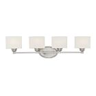 Luminaire de vanité Savoy House Essentials 8-890-4-SN Kane 4 Lumières 240W Nickel satiné
