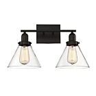 Luminaire de vanité Savoy House Essentials 8-9130-2-13 Drake 2 Lumières 120W Bronze anglais