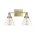Luminaire de vanité Savoy House Essentials 8-9130-2-322 Drake 2 Lumières 120W Laiton chaud