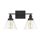 Luminaire de vanité Savoy House Essentials 8-9130-2-BK Drake 2 Lumières 120W Noir