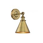 Applique Murale Savoy House Essentials Glenn 9-0901-1-322 1 Lumière Laiton Chaud