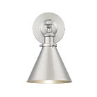 Applique Murale Savoy House Essentials Glenn 9-0901-1-Sn 1 Lumière Nickel Satiné