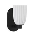 Savoy House 9-1245-1-BK Baldwin 1-Luminaire 60W Noir Incandescente/LED Applique murale d'intérieur