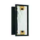 Applique Murale Savoy House Hayward 9-1697-1-143 1 Lumière Noir Mat Avec Accents En Laiton Chaud