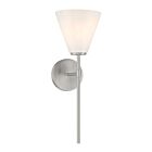 Savoy House 9-4010-1-SN 1-Lumière 60W Nickel satiné Applique murale