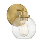 Luminaire de vanité Savoy House Essentials 9-4050-1-322 Carson 1 Lumière 60W Laiton chaud