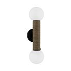 Savoy House 9-4081-2-BK Jarrell 2-Luminaires 60W Noir Incandescente/LED Applique murale d'intérieur
