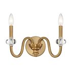 Savoy House 9-5800-2-322 Bergdorf 2-Lumières Laiton chaud Applique murale
