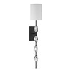 Savoy House 9-9520-1-89 Sebring 1-Luminaire 60W Noir Incandescente/LED Applique murale d'intérieur