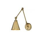 Applique Murale Savoy House Essentials Morland 9-961Cp-1-322 1 Lumière Laiton Chaud