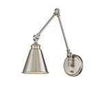 Applique Murale Savoy House Essentials Morland 9-961Cp-1-Sn 1 Lumière Nickel Satiné