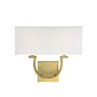 Applique Murale Savoy House Essentials Rhodes 9-998-2-322 2 Lumières Laiton Chaud