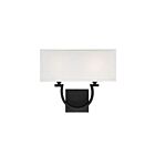 Applique Murale Savoy House Essentials Rhodes 9-998-2-89 2 Lumières Noir Mat