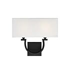 Applique Murale Savoy House Essentials Rhodes 9-998-2-89 2 Lumières Noir Mat