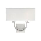 Applique Murale Savoy House Essentials Rhodes 9-998-2-Sn 2 Lumières Nickel Satiné