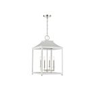 Suspendu Savoy House Meridian M30009Whpn 4 Lumières 240W Blanc Avec Nickel Poli