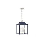 Suspendu Savoy House Meridian M30013Nblpn 3 Lumières 180W Bleu Marine Avec Nickel Poli