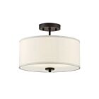 Plafonnier Semi Encastré Savoy House Meridian M60008Orb 2 Lumières 120W Bronze Frotté À L'Huile