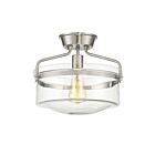 Plafonnier Semi Encastré Savoy House Meridian M60011Bn 1 Lumière 60W Nickel Brossé
