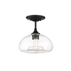 Plafonnier Semi Encastré Savoy House Meridian M60017Mbk 1 Lumière 60W Noir Mat