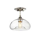Plafonnier Semi Encastré Savoy House Meridian M60017Pn 1 Lumière 60W Nickel Poli