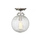 Plafonnier Semi Encastré Savoy House Meridian M60056Bn 1 Lumière 60W Nickel Brossé