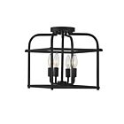 Plafonnier Semi Encastré Savoy House Meridian M60061Mbk 4 Lumières 240W Noir Mat