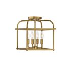 Plafonnier Semi Encastré Savoy House Meridian M60061Nb 4 Lumières 240W Laiton Naturel
