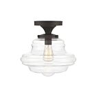 Plafonnier Semi Encastré Savoy House Meridian M60069Orb 1 Lumière 60W Bronze Frotté À L'Huile