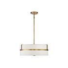 Suspendu Savoy House Meridian M70102Nb 4 Lumières 240W Laiton Naturel