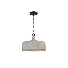 Suspendu Savoy House Meridian M70103Wgbk 1 Lumière 60W Gris Vieilli Avec Noir