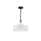 Suspendu Savoy House Meridian M70103Whbk 1 Lumière 60W Blanc Avec Noir