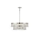 Suspendu Savoy House Meridian M7038Pn 6 Lumières 360W Nickel Poli