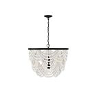 Lustre Savoy House M100101GRORB 5 Lumières 300W Blanc Grec avec bronze frotté à l'huile