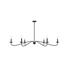 Lustre Savoy House M100119MBK 6 Lumières 360W Noir mat