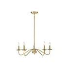Lustre Savoy House M100120NB 5 Lumières 300W Laiton naturel