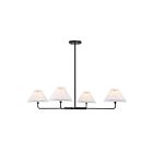 Savoy House Meridian M100121MBK 4-Lumières 240W Noir mat Lustre