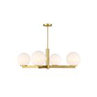 Savoy House M100123NB 4-Lumières 240W Laiton naturel Lustre