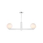 Savoy House M100124CH 2-Lumières 120W Chrome Lustre