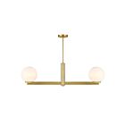 Savoy House M100124NB 2-Lumières 120W Laiton naturel Lustre