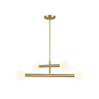 Savoy House M100133NB 4-Lumières 14W Laiton naturel Lustre