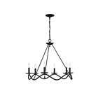 Savoy House M100137MBK 6-Lumières 360W Noir mat Lustre