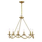 Savoy House M100137NB 6-Lumières 360W Laiton naturel Lustre
