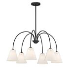 Savoy House M100138MBK 6-Lumières 360W Noir mat Lustre