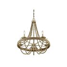 Lustre Savoy House M10014-97 5 Lumières 300W Bois naturel avec corde