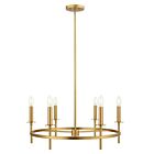 Savoy House M100140NB 6-Lumières 360W Laiton naturel Lustre