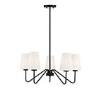 Lustre Savoy House M10060MBK 5 Lumières 300W Noir mat