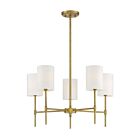Lustre Savoy House M10067NB 5 Lumières 300W Laiton naturel