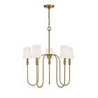 Lustre Savoy House M10077NB 5 Lumières 300W Laiton naturel